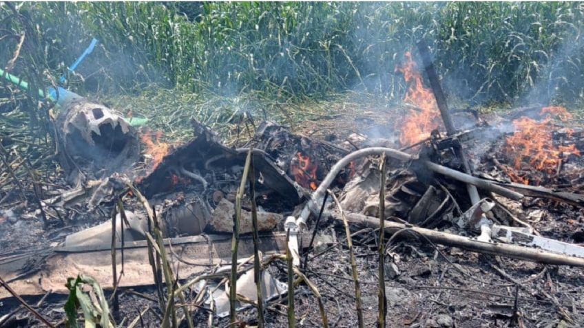 Helicóptero se desploma e incendia en Jalisco, no hay sobrevivientes