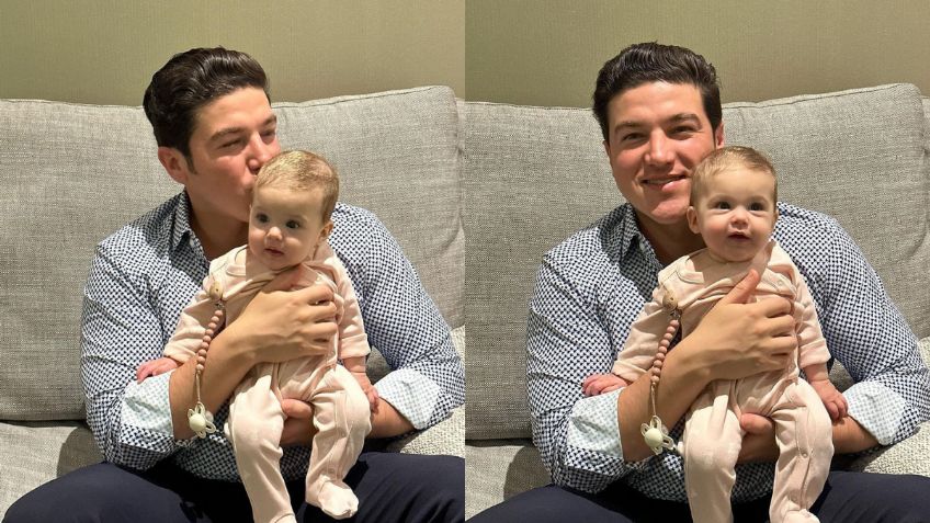 Samuel García, gobernador de Nuevo León muestra el crecimiento de su hija Mariel