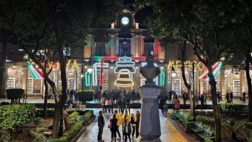 Todo listo para el festejo de independencia en Tlalpan, Alfa González inaugura el alumbrado del 15 de septiembre