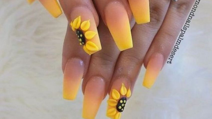 Uñas con girasoles, la tendencia que se popularizó en primavera y que volverá en otoño 2023