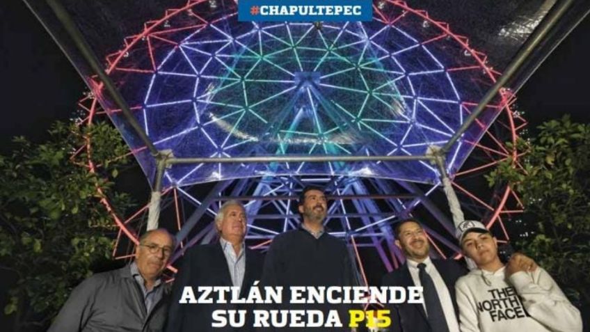 Martí Batres destaca portada de El Heraldo de México alusiva a la Mega rueda del Parque Aztlán