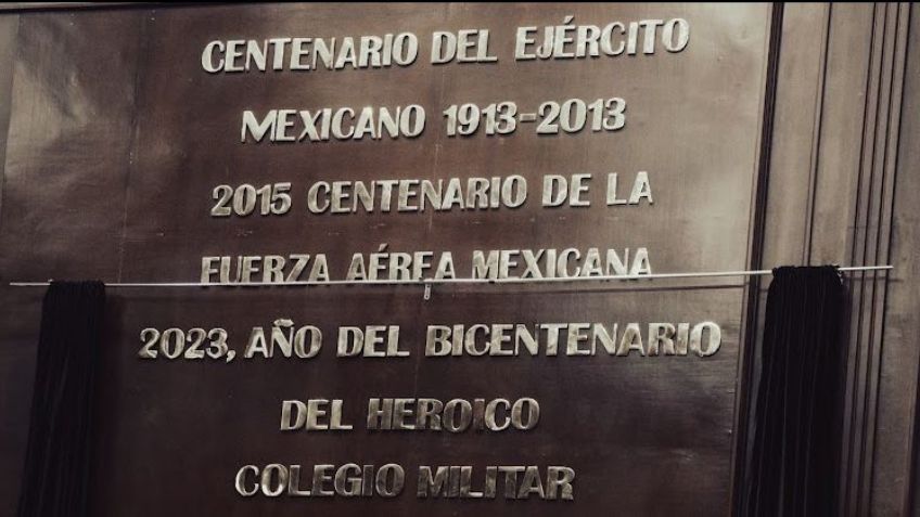 Congreso del Estado conmemora 200 años del Heroico Colegio Militar con develación de letras doradas