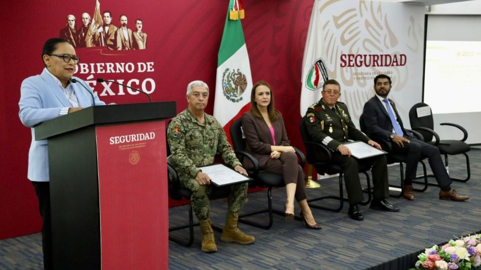 Rodríguez estuvo con la secretaria ejecutiva del Sistema Nacional de Seguridad Pública (SESNSP), Clara Luz Flores