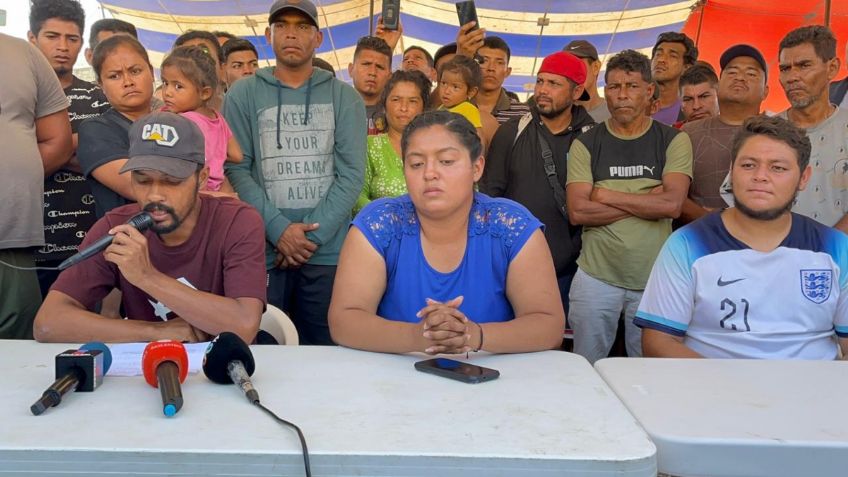 Migrantes que llegaron a San Pedro Tapanatepec piden ayuda al gobierno para poder transitar en México