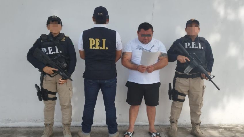 Detienen en Yucatán a "El Güero", extorsionador que operaba en Quintana Roo