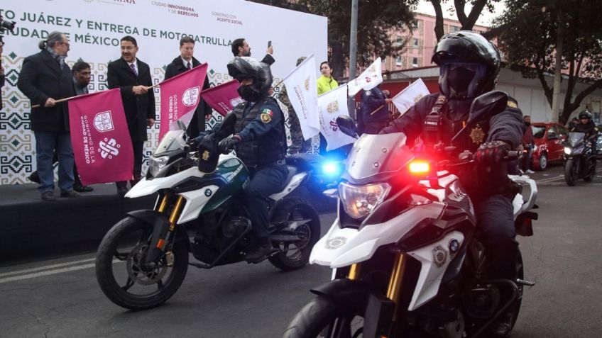 Martí Batres refuerza seguridad en la alcaldía Benito Juárez con 71 motopatrullas