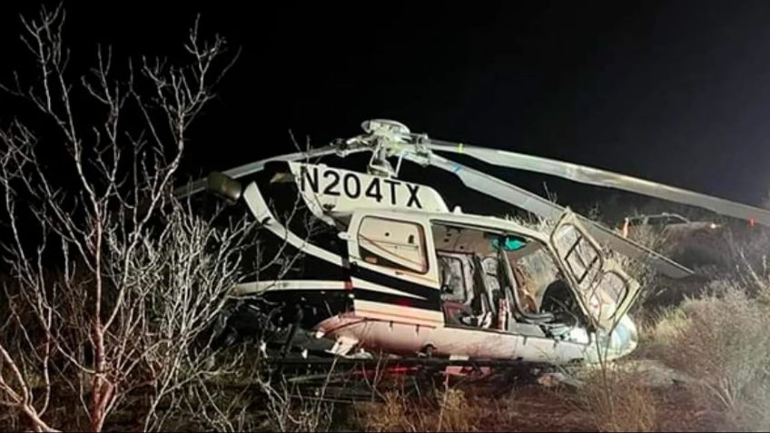 Se estrella helicóptero de Seguridad de Texas que patrullaba la frontera con México