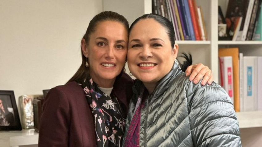 Claudia Sheinbaum se reúne con la senadora Mónica Fernández Balboa