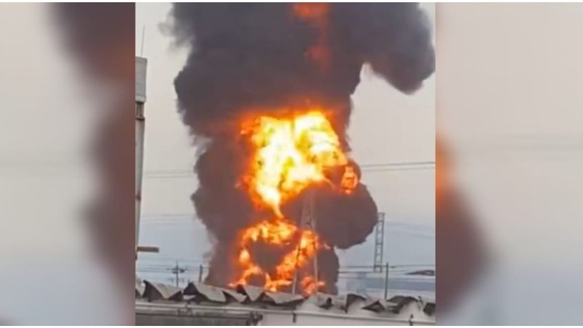 VIDEO: explota fábrica de "El Carmen" en Nuevo León, hay un muerto