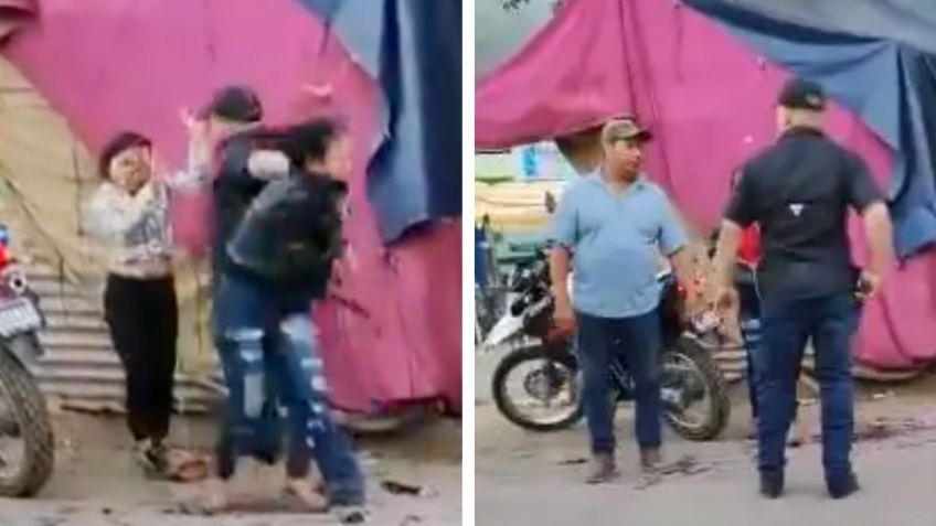 IMÁGENES FUERTES: hombre intenta defender a mujer de los golpes de su esposo y lo asesinan a tiros