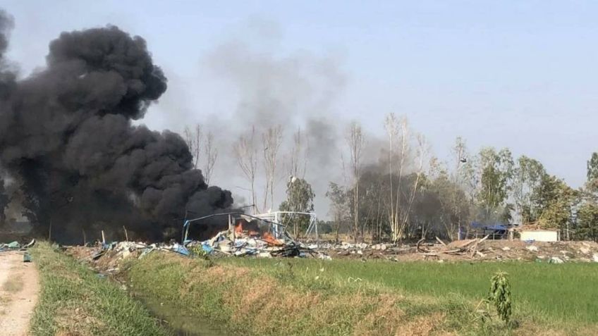 VIDEO: explosión de fábrica de fuegos artificiales deja al menos a 23 personas muertas