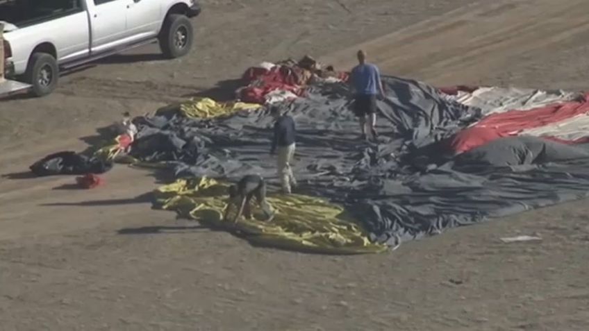 Fatal accidente: globo aerostático se estrella y cae del cielo, hay cuatro muertos y un solo sobreviviente