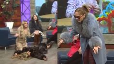 Conductora de Vivalavi finge desmayo en programa en vivo, video se vuelve viral