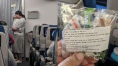 Madre regala 200 bolsas de dulces para evitar molestias en el primer vuelo de su bebé