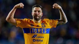 Foto que representa a André-Pierre Gignac, delantero de Tigres, se perdería el Clausura 2025 de la Liga MX tras fuerte lesión