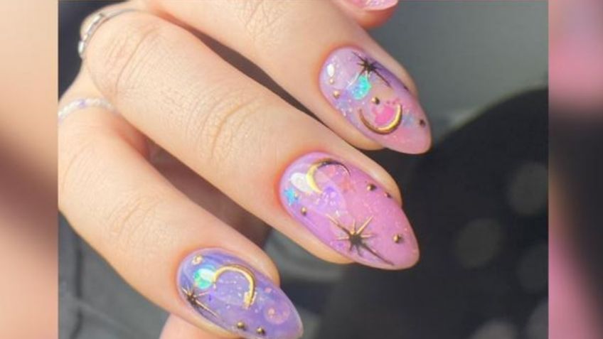 Cosmic nails: los diseños espaciales más girly que están en tendencia