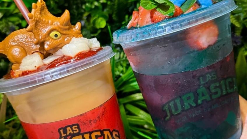 "Las Jurasicas": prueba estas deliciosas micheladas escarchadas o mojitos prehistóricos con temática de dinosaurios