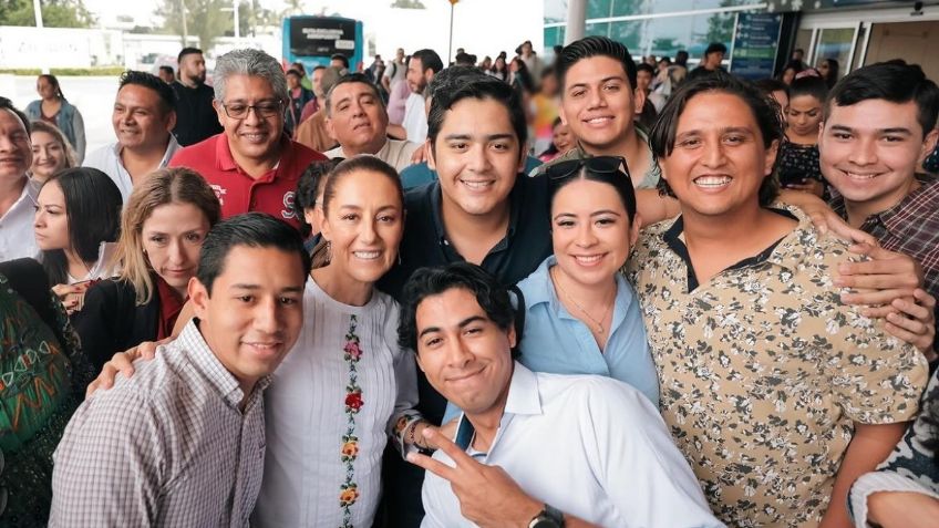 Jóvenes muestran respaldo a Claudia Sheinbaum y anticipan su triunfo en las elecciones