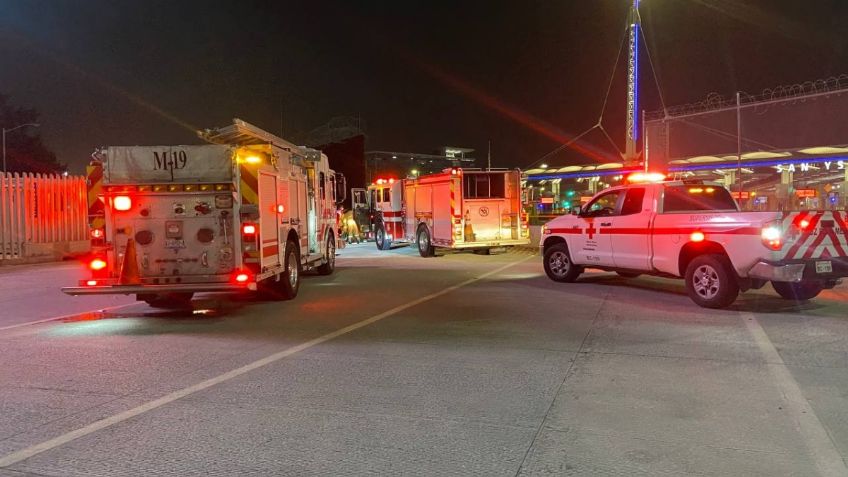 Un migrante queda atrapado en el alambre de púas en la frontera de Tijuana, se hizo pasar por un vendedor ambulante