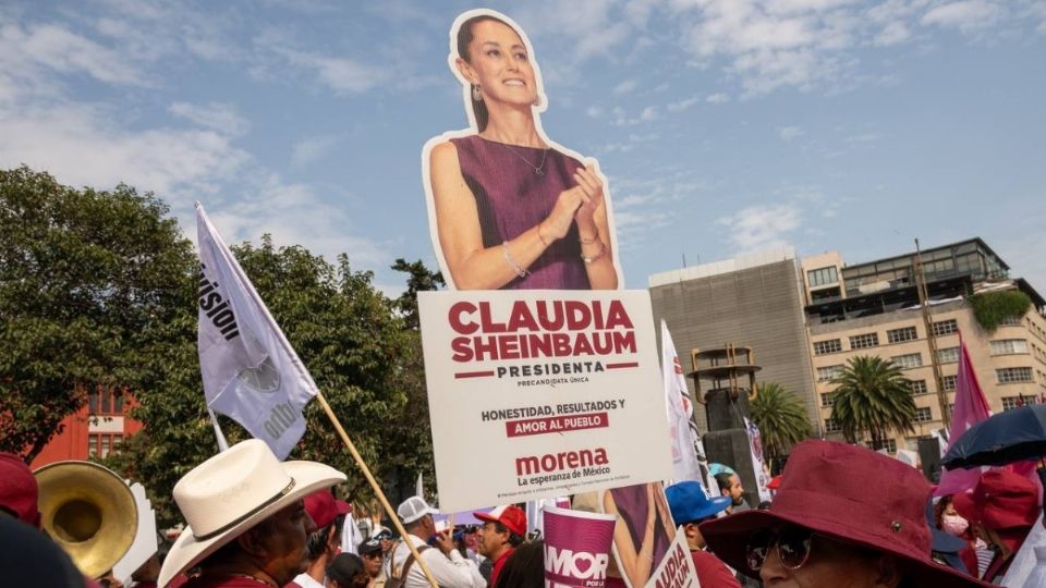 Simpatizantes y militantes de Shienbaum expresaron su apoyo a Claudia Sheinbaum.