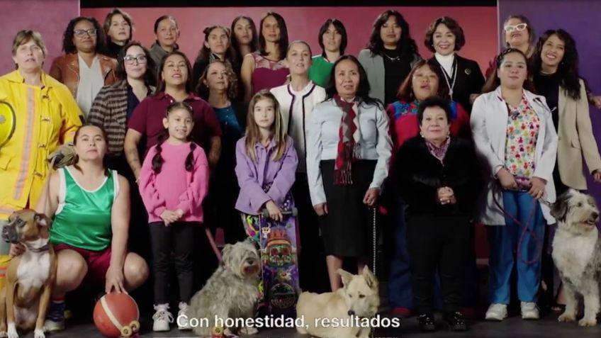 Claudia Sheinbaum presenta spot realizado en su totalidad por mujeres