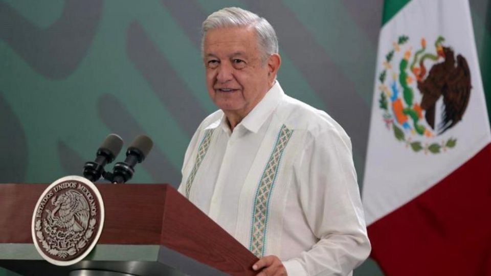 Presidente Andrés Manuel López Obrador en su conferencia matutina de prensa