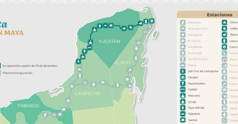 TRen Maya: ruta y horarios