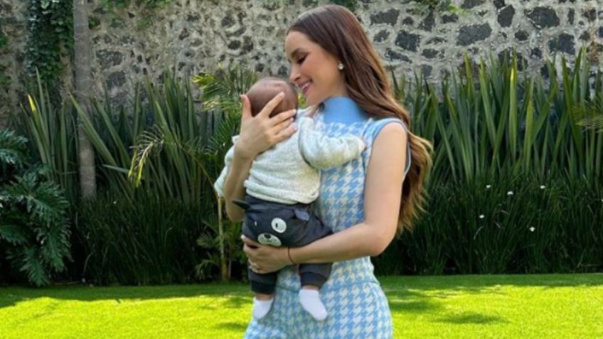 Cynthia Rodríguez presume el elegante look que usó durante el bautizo de su hijo León: FOTOS