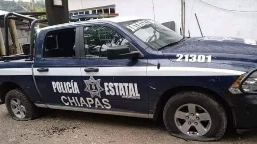 Hombres armados atacan comandancia de la Policía Estatal en Mezcalapa, Chiapas; hay un muerto