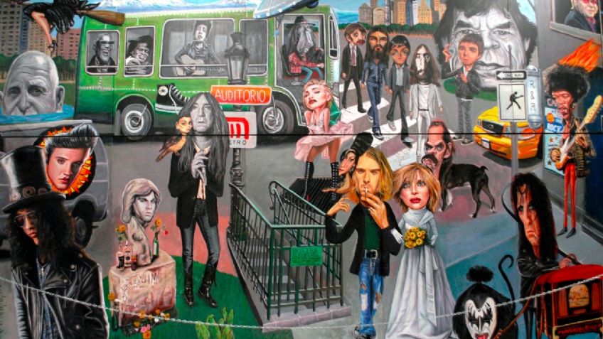 2 murales en el Metro para tomarte fotos instagrameables, solo para auténticos fanáticos del rocanrol