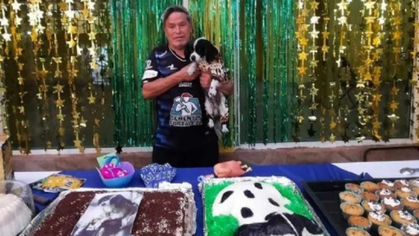 Aficionado del Pachuca festeja el cumpleaños de su perrito, la celebración se vuelve viral