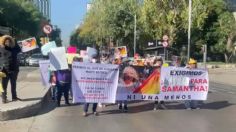 Bloqueo en Paseo de la Reforma: familiares de la activista trans Samantha Gomes exigen justicia