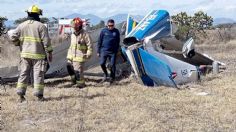 Aguascalientes: una avioneta se desploma cerca del Aeropuerto Internacional, los tripulantes sobreviven