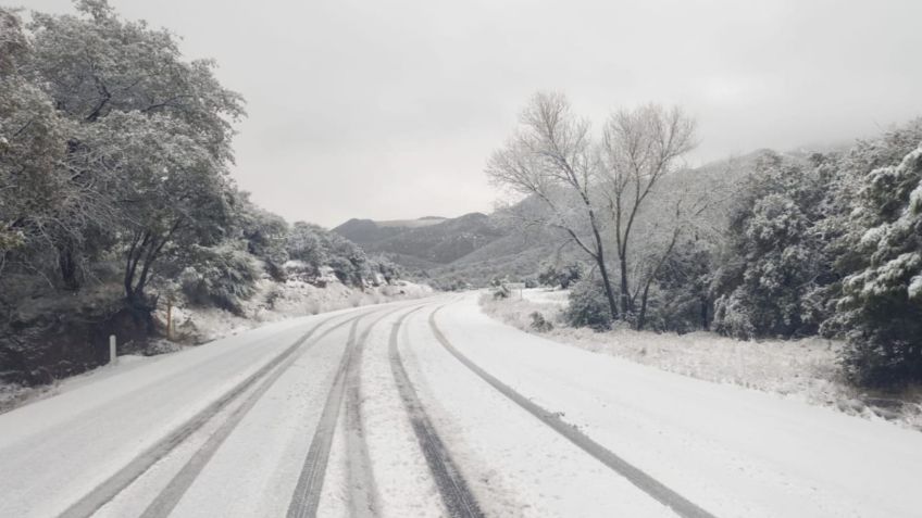 Frente frío 29 causa intensas lluvias y caída de nieve en Sonora