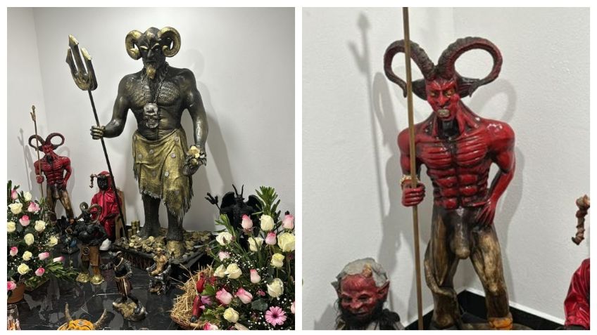 Catean casa en la colonia Morelos; encuentran droga y un altar dedicado a Satanás