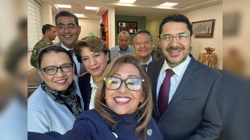 Rosa Icela Rodríguez se reúne con los gobernadores de Puebla, Tlaxcala, Hidalgo, Edomex y la CDMX