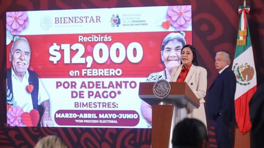 Pensión del Bienestar: este es el calendario de pago adelantado doble de $12 mil