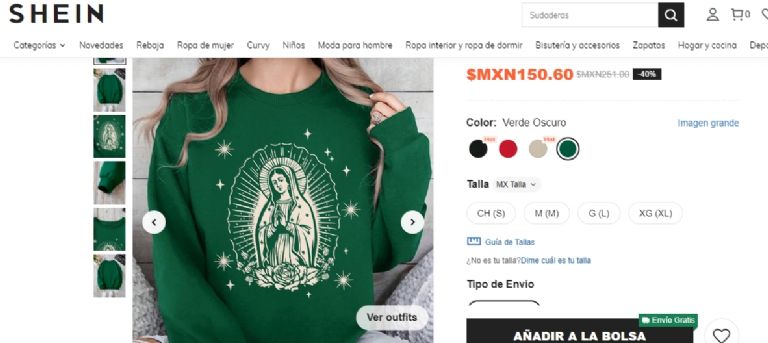 Shein Virgen de Guadalupe