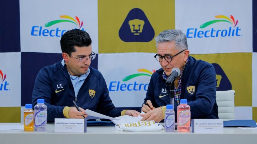 Pumas presenta a a Electrolit como su nuevo patrocinador en el Clausura 2024