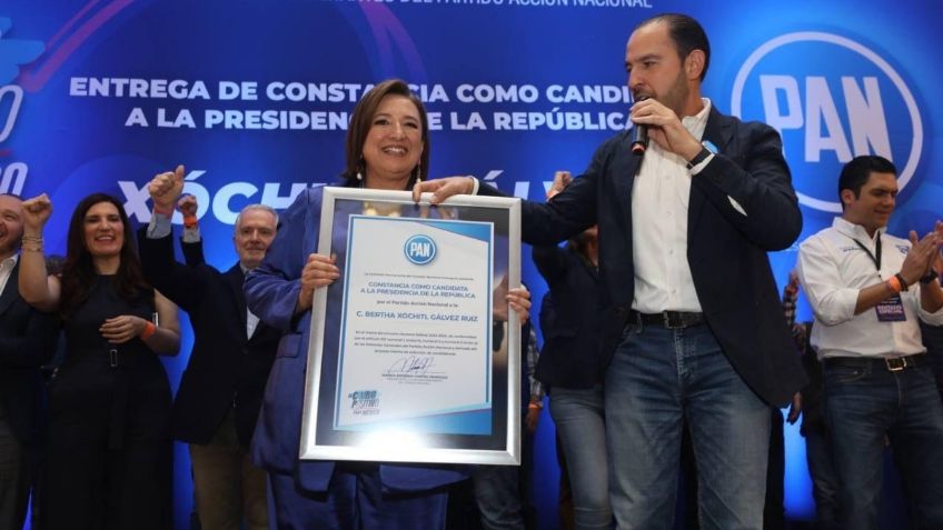 Xóchitl Gálvez rinde protesta como candidata presidencial del PAN