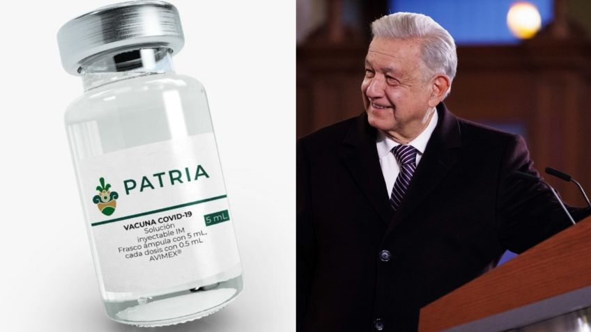 AMLO celebra aprobación de vacuna "Patria" contra Covid-19: "Felicidades a los investigadores"