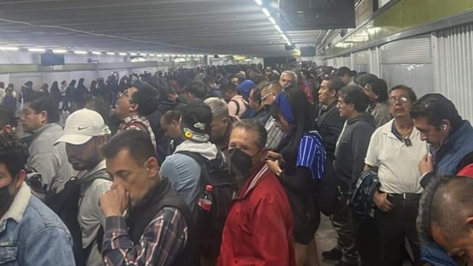 Así lucen en estos momentos los andenes de la Línea B del Metro CDMX.