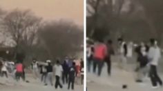 VIDEO: familia discute por los terrenos en Tlaxcala y desata pelea campal