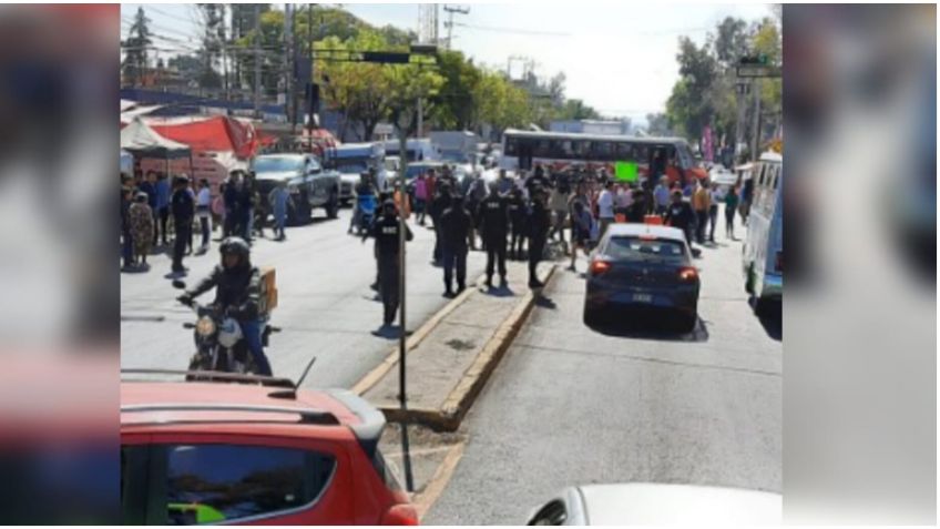 Balacera en Iztacalco: bloquean Avenida Rojo Gómez para exigir liberación de presuntos extorsionadores