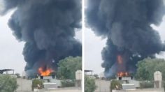 VIDEO: fuerte incedio consume recicladora de plástico en Valle de Chalco