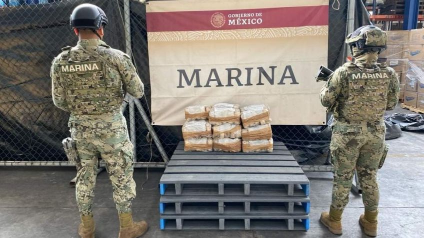 Colima: aseguran casi 88 kilogramos de presunta metanfetamina en puerto de Manzanillo