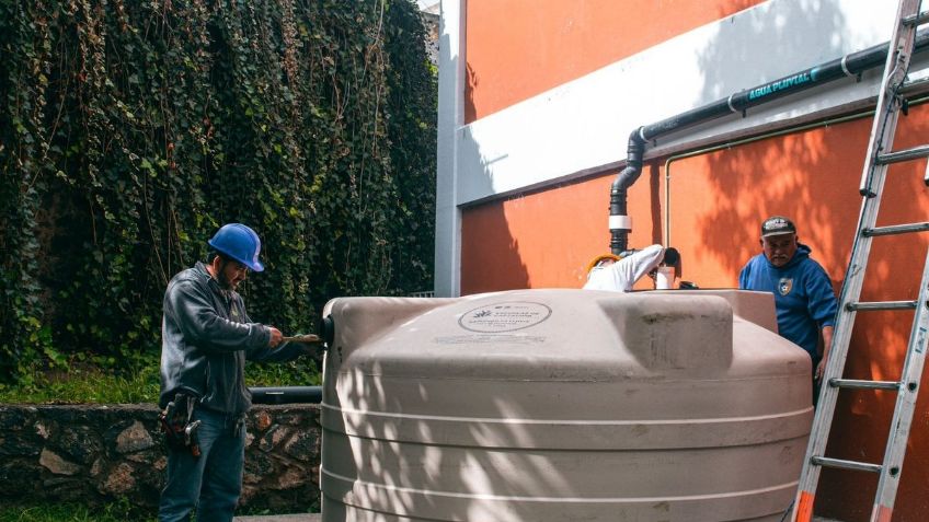 Sedema instalará casi 2 mil sistemas de Cosecha de Lluvia en escuelas públicas