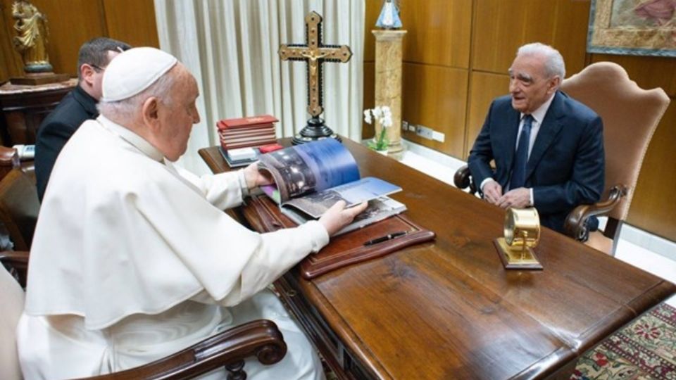 Papa Francisco con Martin Scorsese