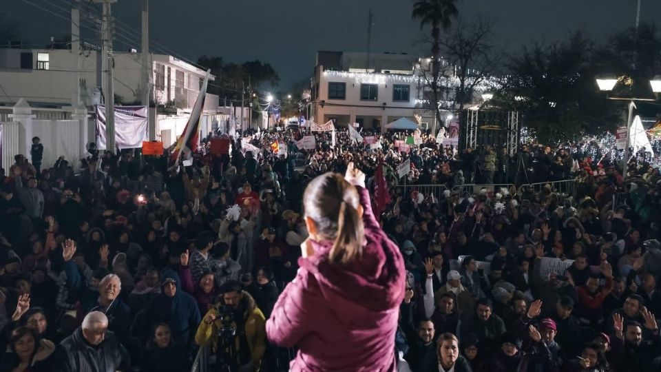 La precandidata de Morena, Claudia Sheinbaum, auguró éxito para este 2024.