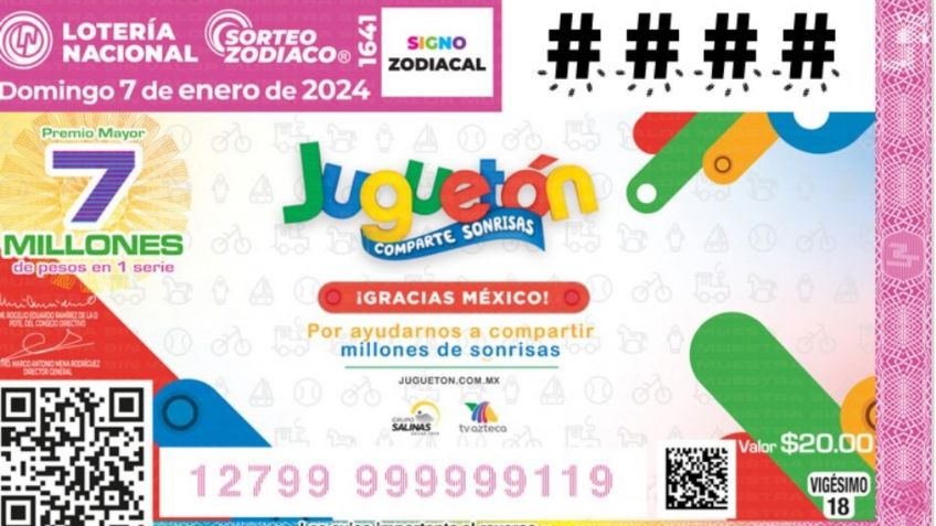 RESULTADOS | Sorteo del Zodiaco 1641 del domingo 7 de enero de 2024: estos son los números ganadores